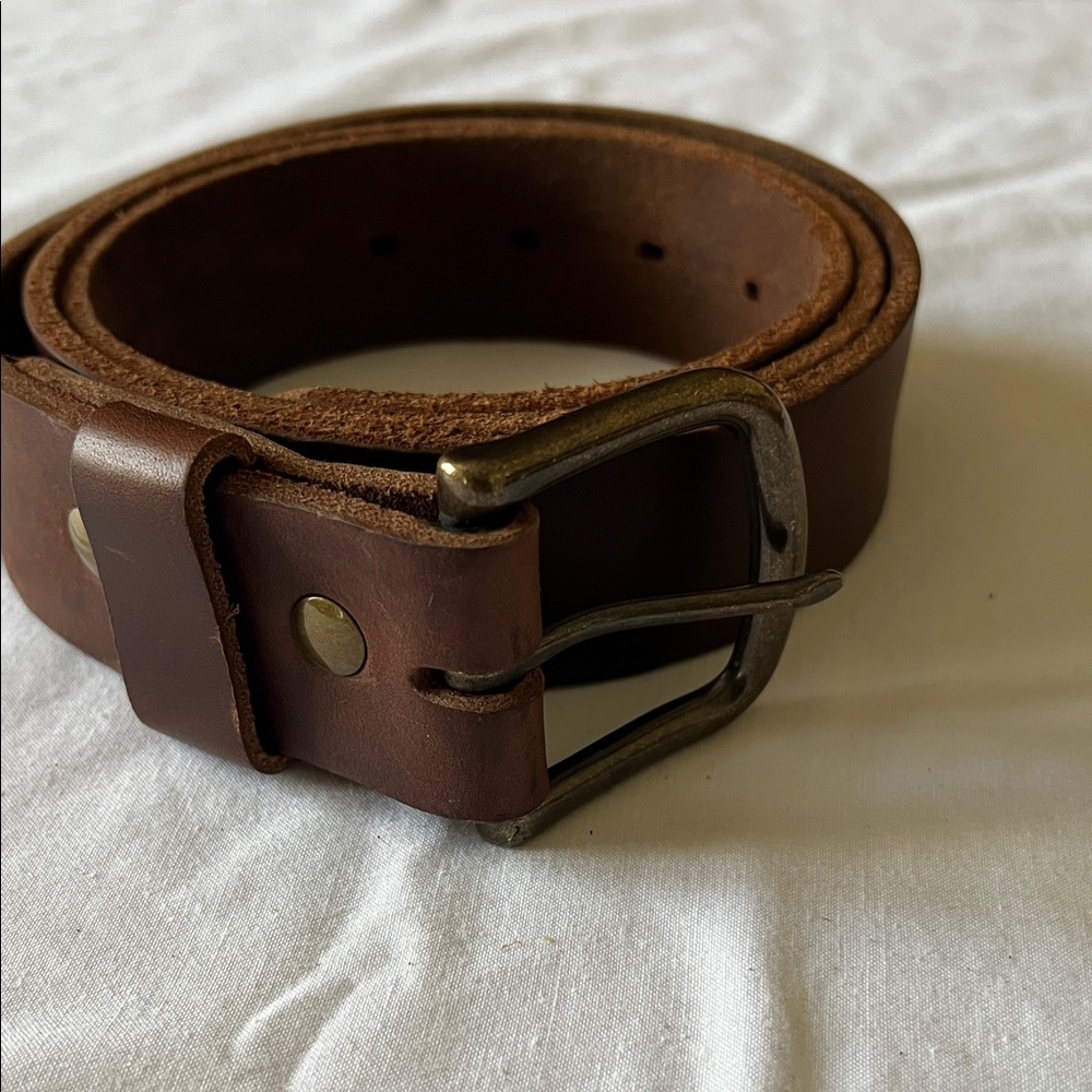 Men's Brown Leather Belt